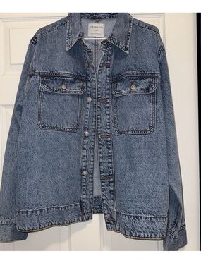 Primark Washed Blue Denim Oversized Jacket